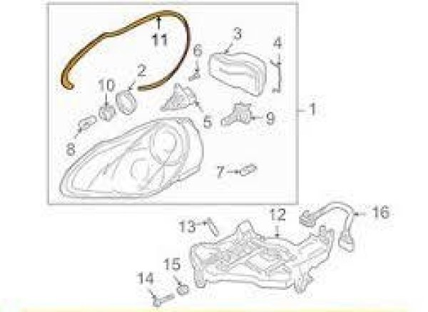 ヘッドライト シール 955 - ポルシェ小僧/PORSCHE PARTS専門店