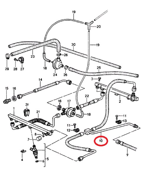 画像1: フューエル ホース　　　　964　　　 (1)