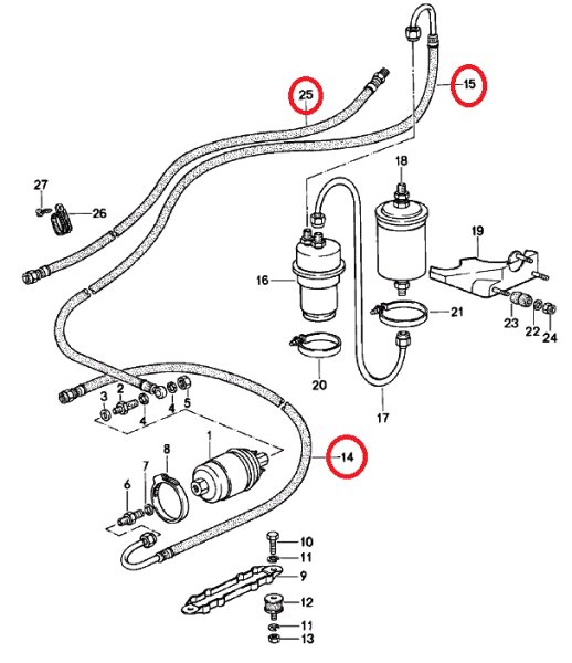 画像1: フューエル ホース　　　　911  Turbo  (1)