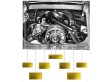 画像2: エンジンルーム　ステッカー　SET　　　911　　65-68 (2)