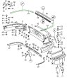 画像2: リアバンパーシール　　 911 　1965-68  (2)