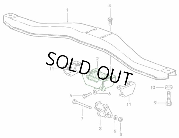 画像4: ギアボックスマウント    　　　  944 S / 944 S2  (4)