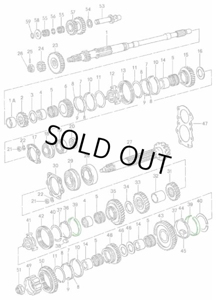 画像2: シンクロリ​​ング　 2速　　　　　911 1974-86　 (915 ギアボックス)   (2)