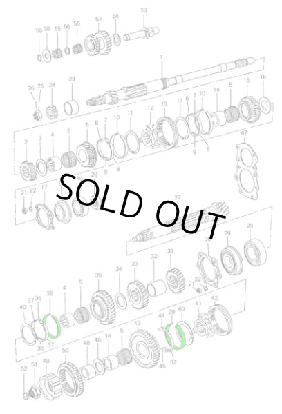画像2: シンクロリ​​ング 　1速　　　　　 911 1974-86　　 (915 ギアボックス)  (2)