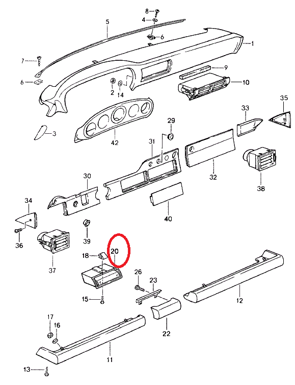 アツシユ トレイ 灰皿 911/964/993 - ポルシェ小僧/PORSCHE PARTS専門店